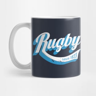 Cool rugby logo distressed Mug